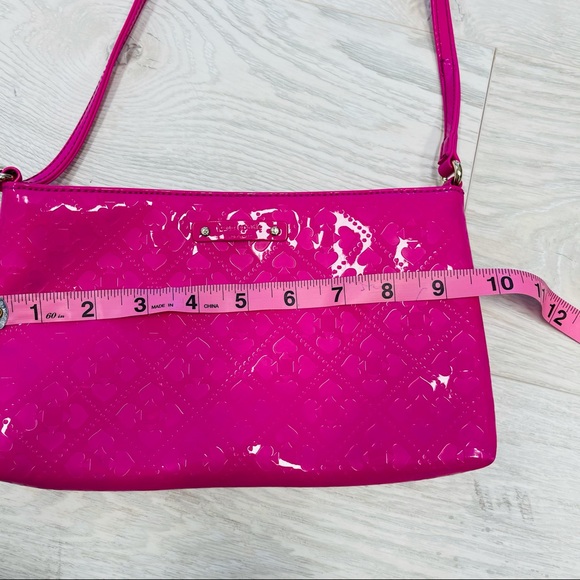 Kate Spade Hot Pink Patent Emerald Ave Crossbody - Picture 12 of 15
